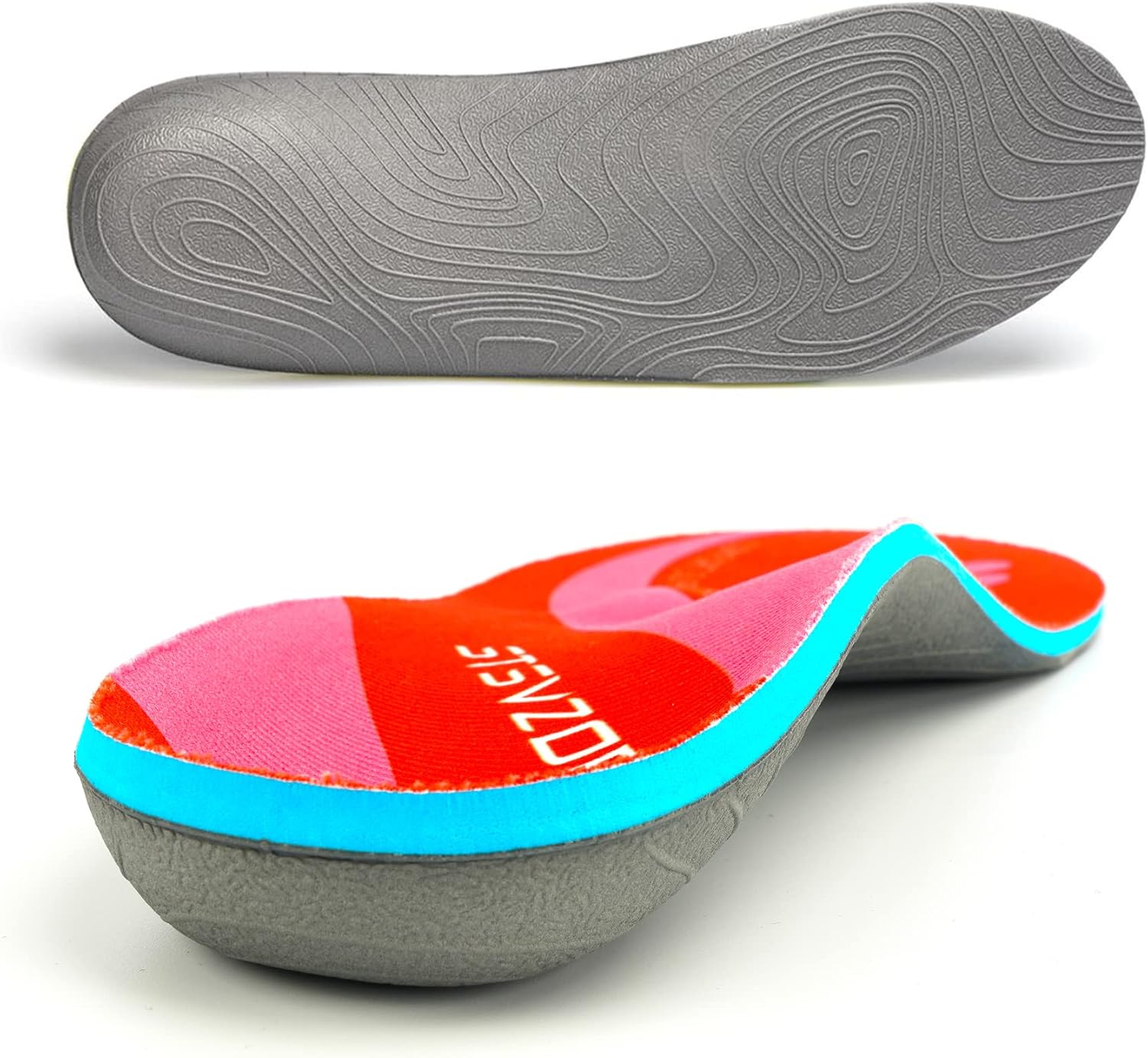 Plantillas ortopédicas con soporte de arco medio para fascitis plantar, pies planos, dolor en el talón, absorción de golpes, plantillas cómodas,