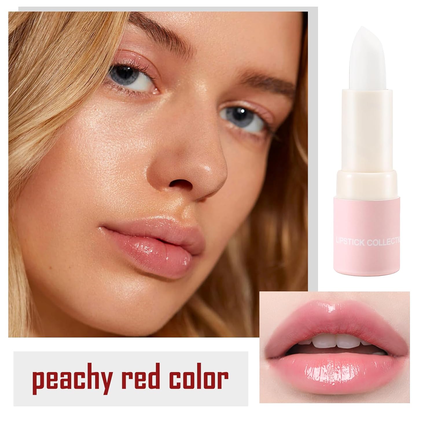 Apooliy Lápiz labial mate color nude, bálsamo labial ligeramente cremoso, brillo labial de terciopelo suave, copa no pegajosa altamente pigmentada,