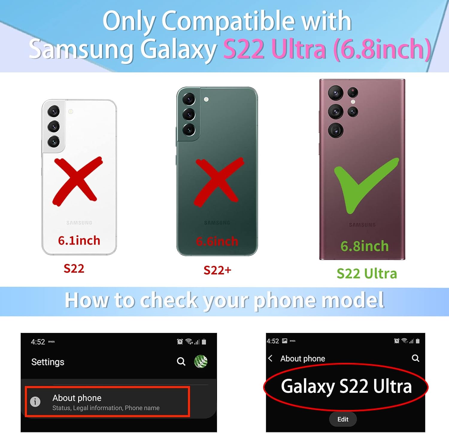 Funda de moda con diseño de flores divertidas para Samsung Galaxy S22 Ultra con correa para la muñeca para niñas y mujeres, con bonito personaje de