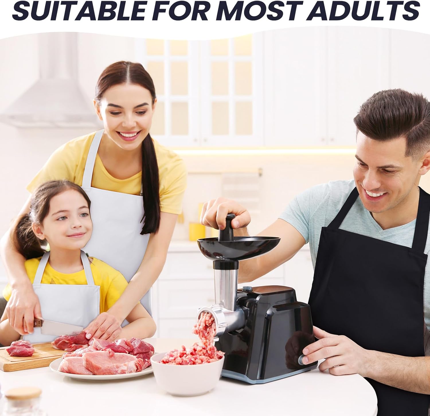 Suhine Paquete de 36 delantales lisos a granel con 2 bolsillos, delantales unisex lavables a máquina, delantales de chef para cocina, restaurante,