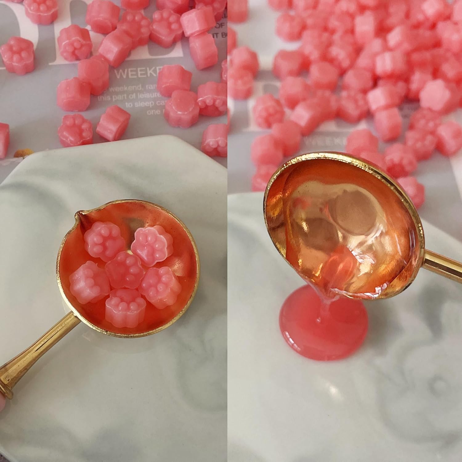 260 cuentas de cera con forma de garra de gato, cuentas de cera de sellado a granel para invitaciones de boda, regalo de Navidad, envoltura de