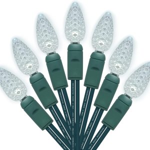 Luces frías de Navidad de 17 pies, 50 luces LED de alambre verde con enchufe, IP64 impermeable luces de Navidad para interiores y exteriores, Luces frías de Navidad de 17 pies, 50 luces LED de alambre verde con enchufe, IP64 impermeable luces de Navidad para interiores y exteriores,