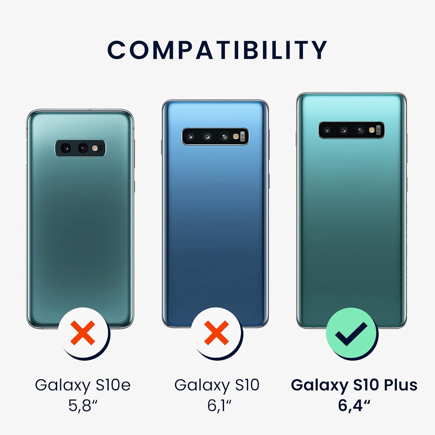 kwmobile Funda compatible con Samsung Galaxy S10 PlusS10+ – Funda de silicona TPU con acabado suave – Rosa neón