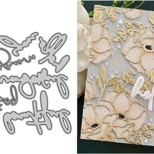 Hola troqueles para hacer tarjetas, troqueles de corte de metal, troqueles de papel para álbumes de recortes, suministros de fabricación de tarjetas Hola troqueles para hacer tarjetas, troqueles de corte de metal, troqueles de papel para álbumes de recortes, suministros de fabricación de tarjetas