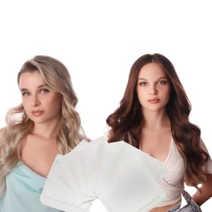 Fshine – 42 piezas de pestañas de cinta adhesiva de doble cara para extensiones de cabello, cintas de extensiones para reemplazo, 1.6×0.3pulgadas, Fshine – 42 piezas de pestañas de cinta adhesiva de doble cara para extensiones de cabello, cintas de extensiones para reemplazo, 1.6×0.3pulgadas,