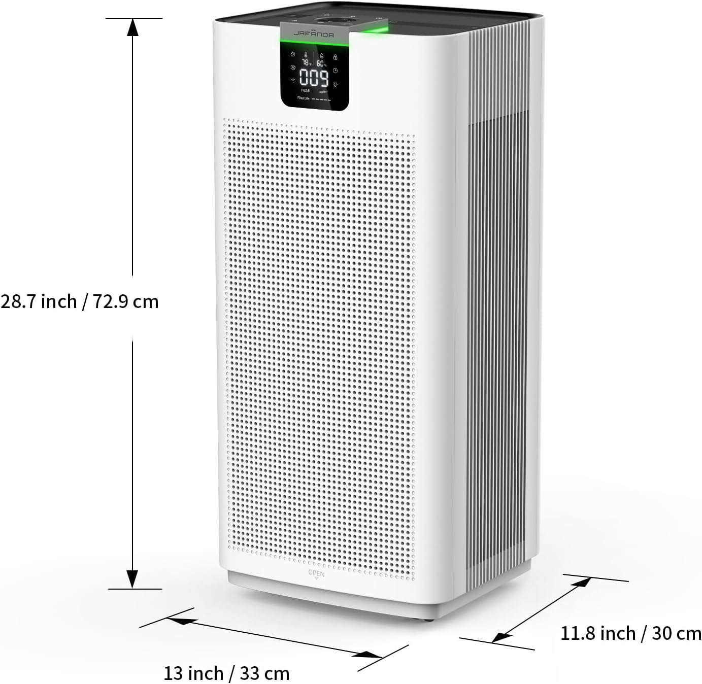 Jafända Purificadores de aire para habitación grande del hogar, filtro HEPA de grado médico para toda la casa, 4500 pies cuadrados, 22 dB