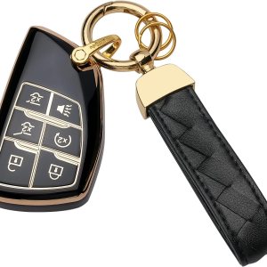 Funda para llavero Chevy compatible con GMC Sierra 1500 Chevrolet Silverado 1500 2500HD 3500HD 3500HD 2023 2022 2021 (negro, 6 botones) Funda para llavero Chevy compatible con GMC Sierra 1500 Chevrolet Silverado 1500 2500HD 3500HD 3500HD 2023 2022 2021 (negro, 6 botones)