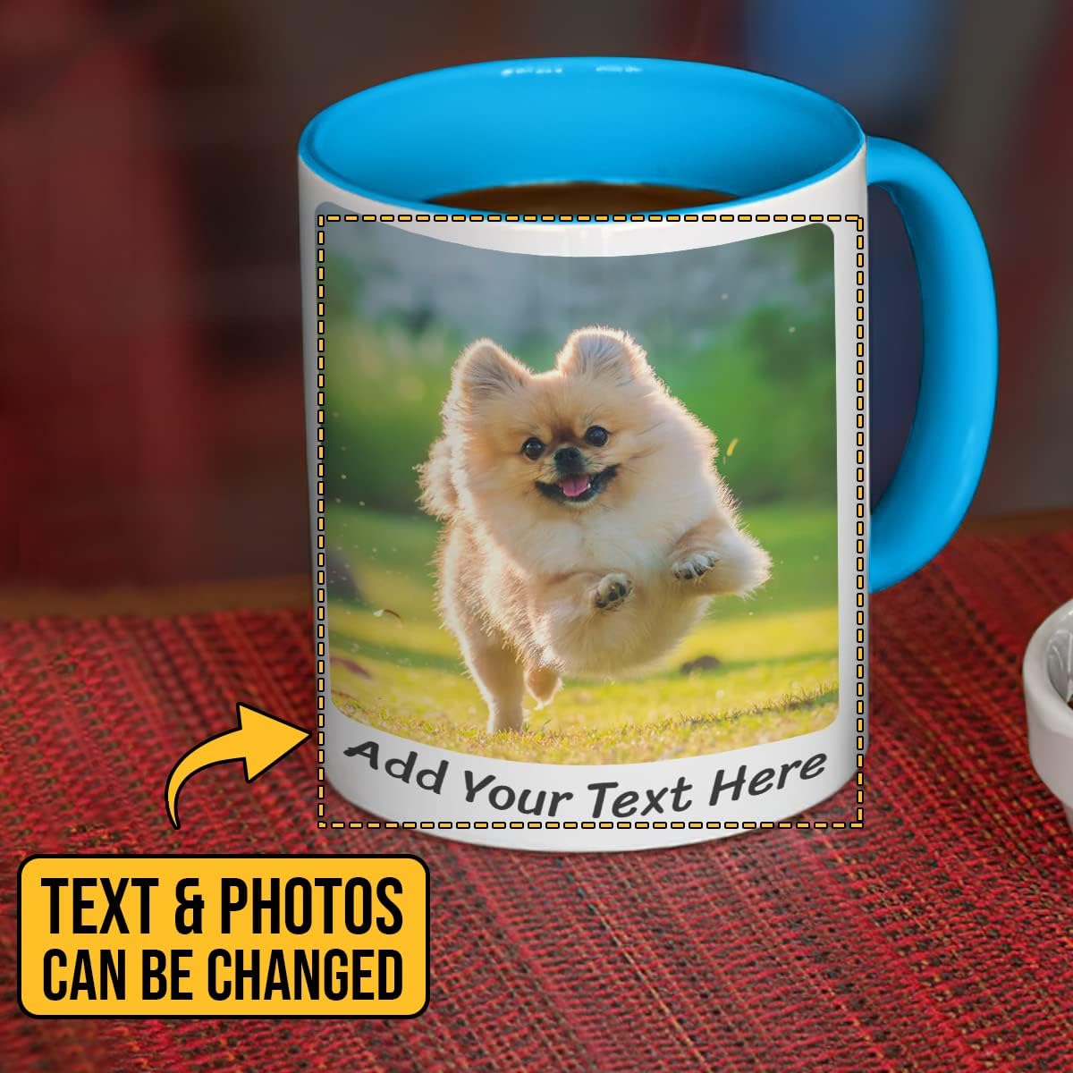 Tazas de café personalizadas con foto personalizada, taza de cerámica de 11 onzas, taza personalizada con fotos, texto, imágenes, haz tu propia