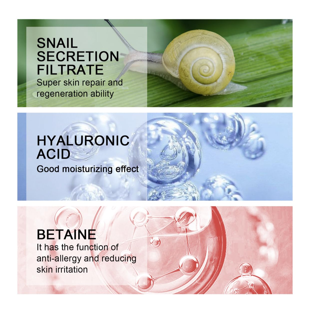 Caracol Mucin Cream Advanced 92% Caracol Mucin Coreano Cuidado de la Piel Hidratante Hidratante Antienvejecimiento Antiarrugas para una piel
