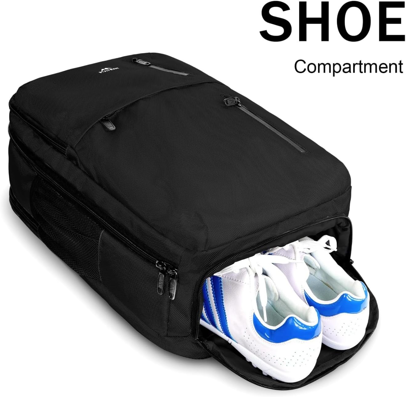 MATEIN Mochila de viaje para laptop, mochila para laptop de 15.6 pulgadas con puerto de carga USB, equipaje de mano compatible con la TSA para