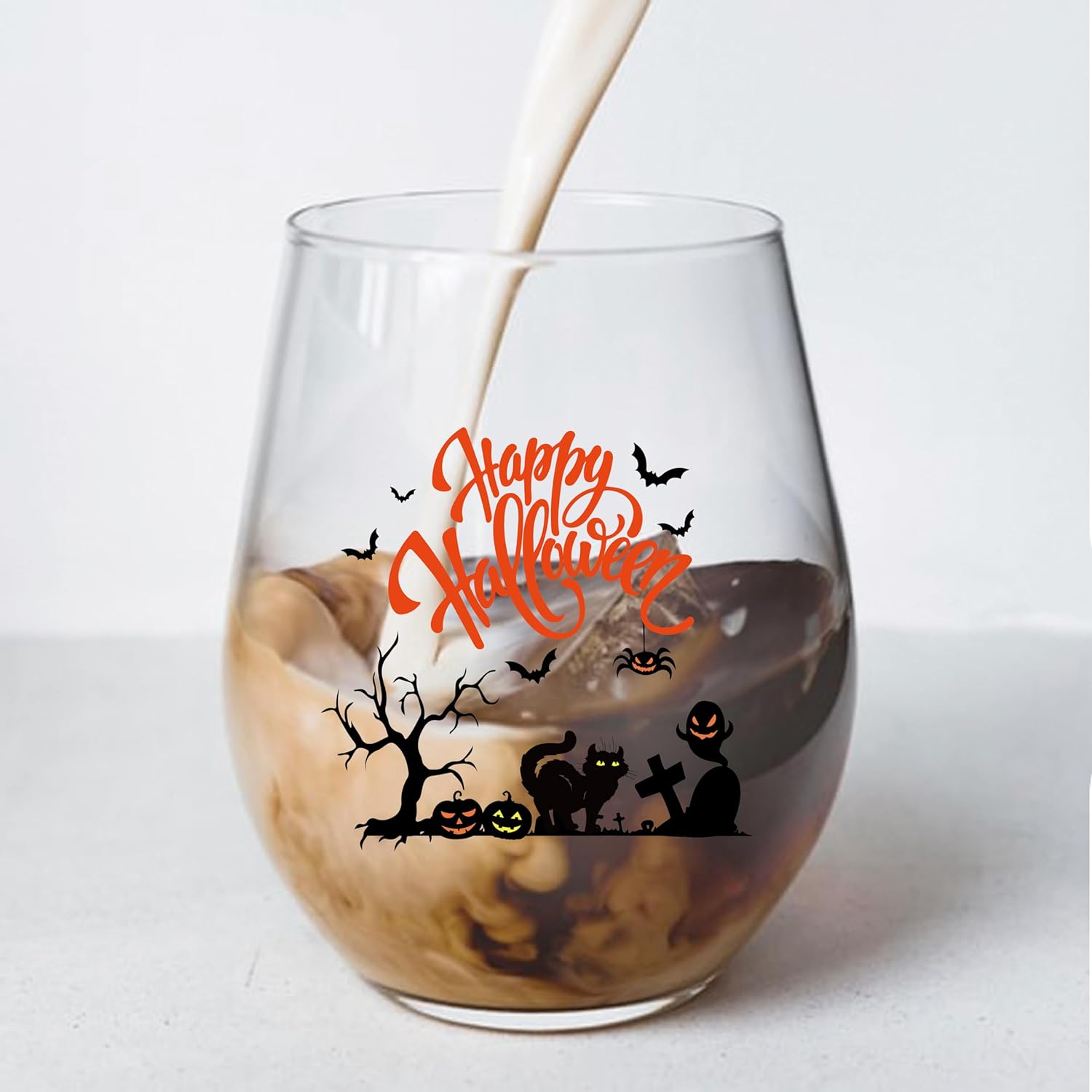 Perfectinsoy Divertida copa de vino de brujas de Halloween, divertida copa de vino de Halloween, regalo divertido de Halloween para él, ella, mamá,