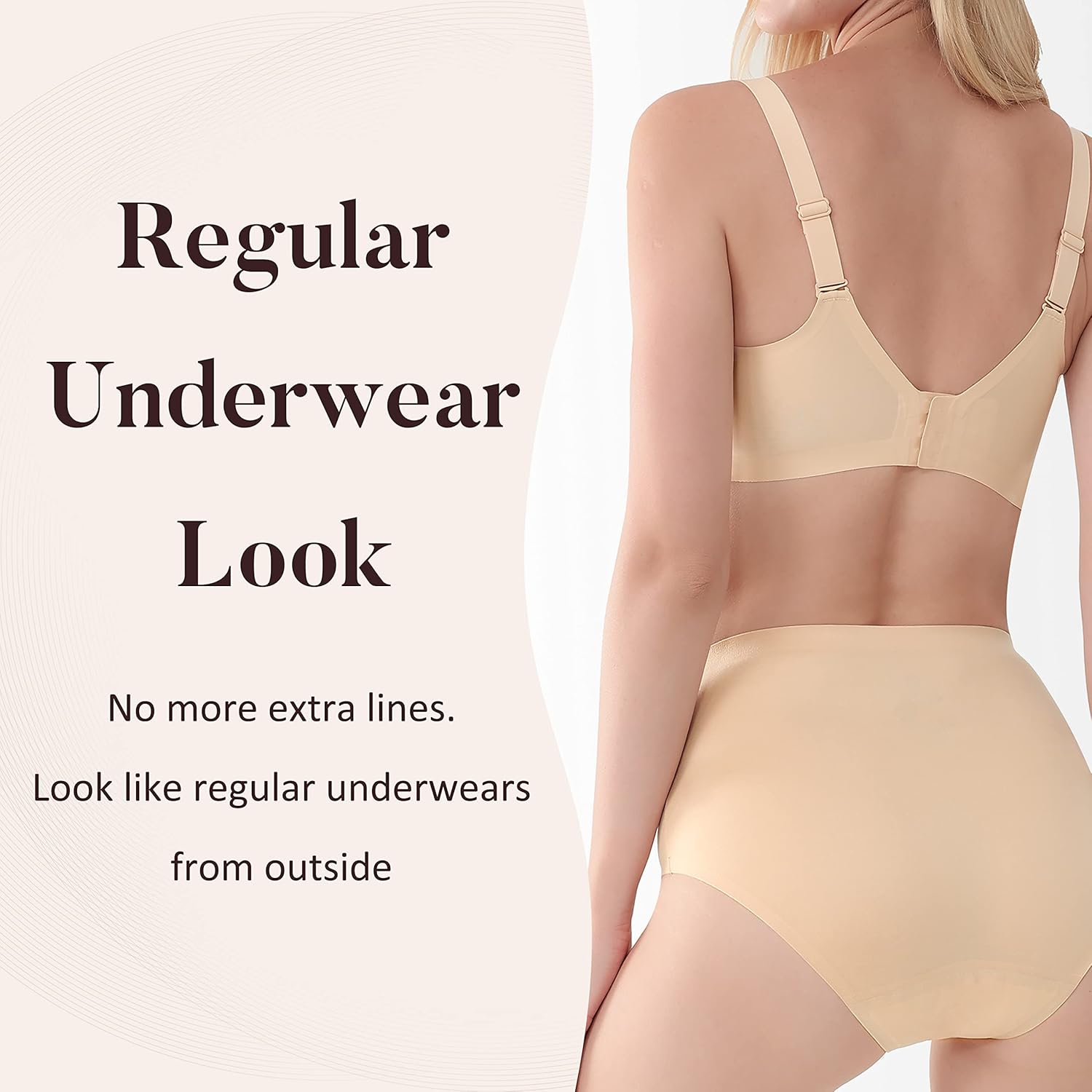 Ropa interior absorbente para incontinencia urinaria para mujer, calzón de cintura alta sin costuras para protección contra fugas de vejiga, 2.3