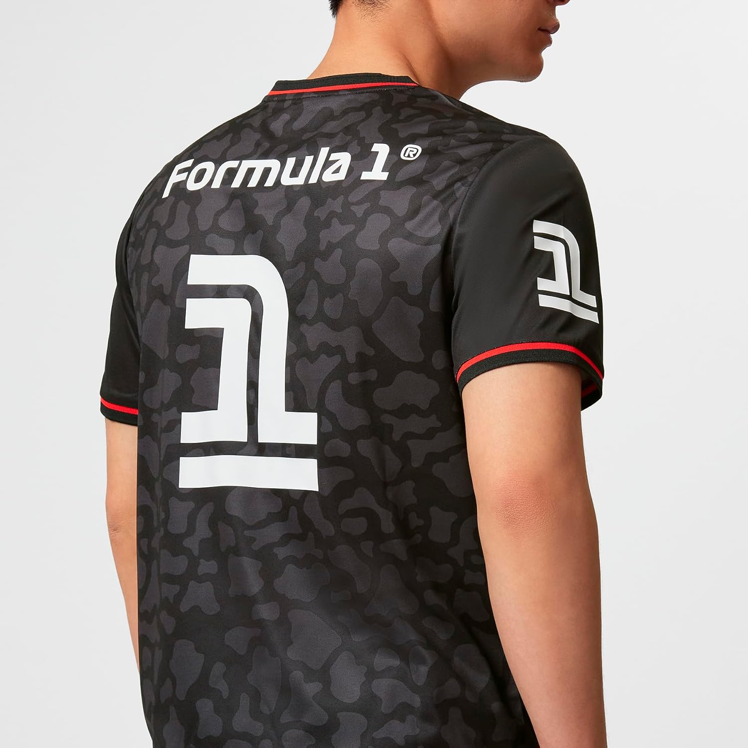 Colección Fórmula 1 – Camiseta deportiva F1 Camo – Negro – Talla M, Negro –