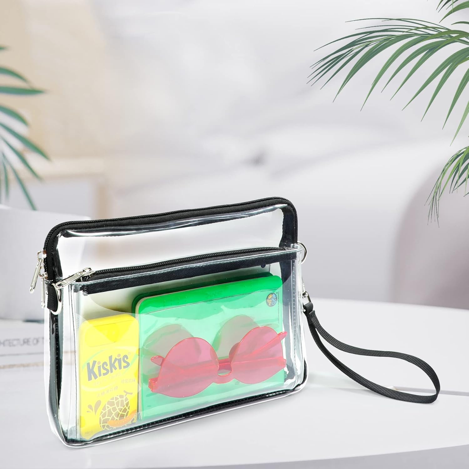 Mildbeer Bolso transparente aprobado por estadios de 10 x 8 pulgadas, bolsas transparentes medianas para conciertos, festivales y eventos en estadios