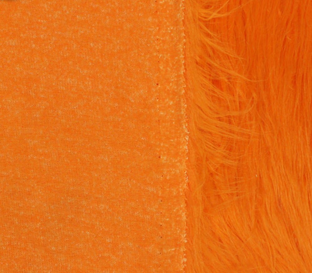 Tela de piel sintética de pelo largo Gorilla Orange  60 pulgadas de anchovendido por The Yard