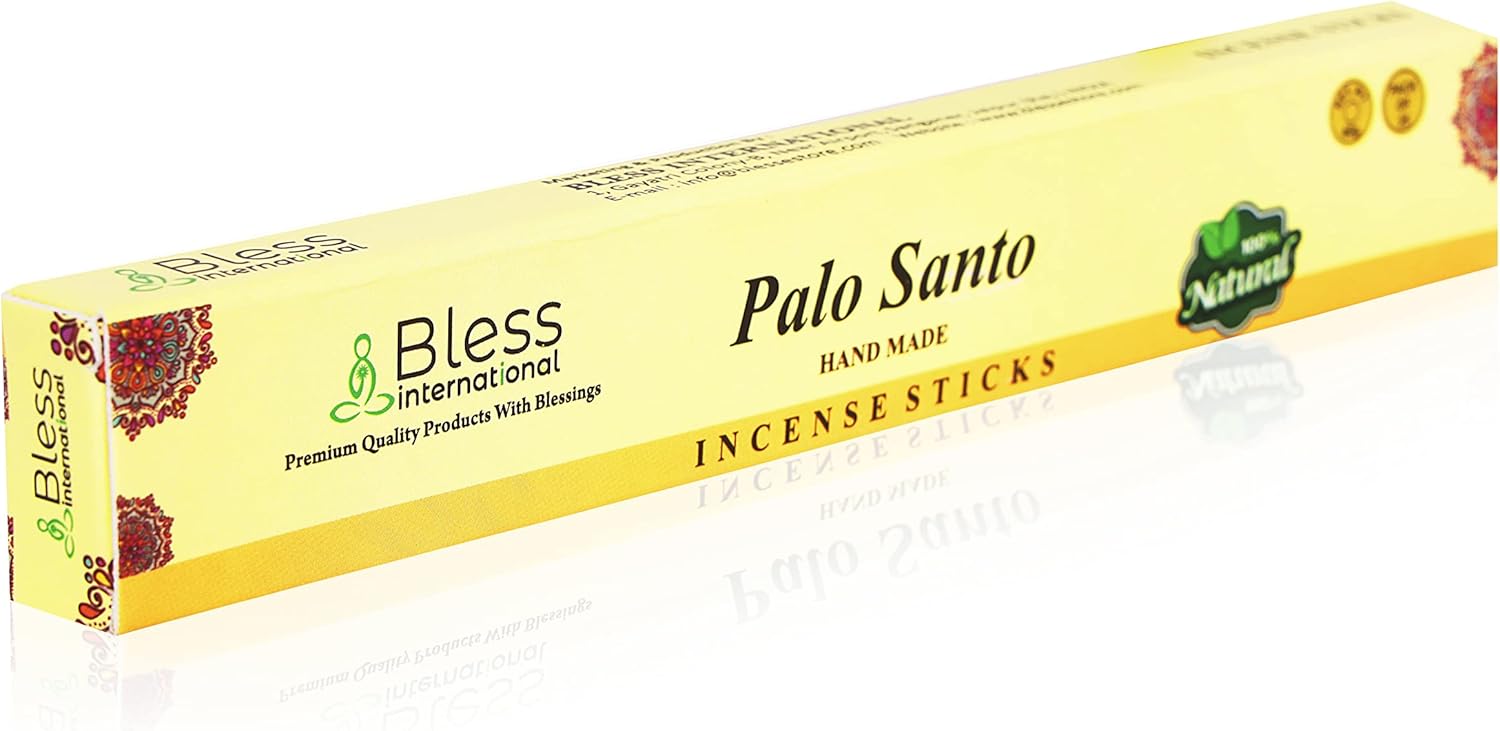 Bless-Palo-Santo – Varillas de incienso 100% naturales hechas a mano, sumergidas a mano, orgánicas, libres de productos químicos para purificación,