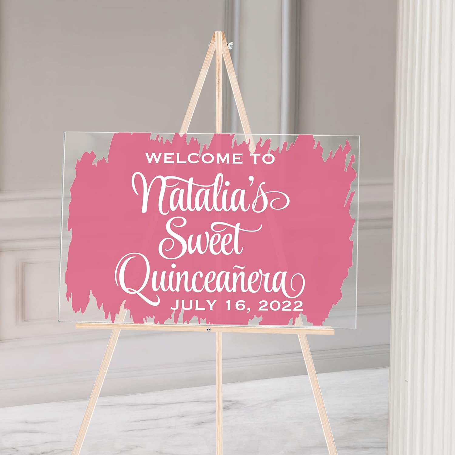 Quinceanera Party Sign Decal, Mis Quince Años, Sweet 15th Birthday, Several Sizes and Colors