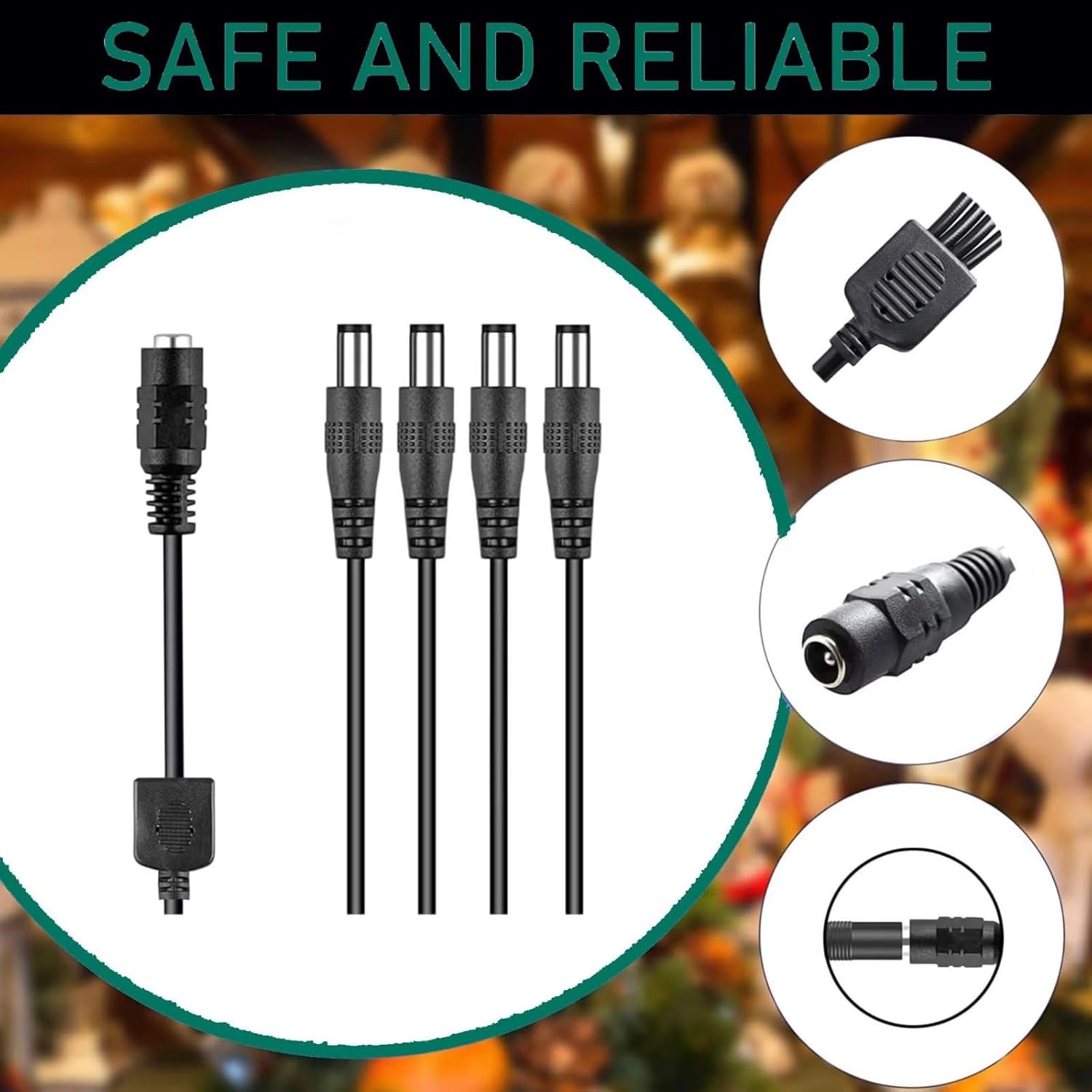 Adaptador de CA de repuesto para Lemax iluminado 94564 44241 64517 74269 74274 Christmas Village SPO