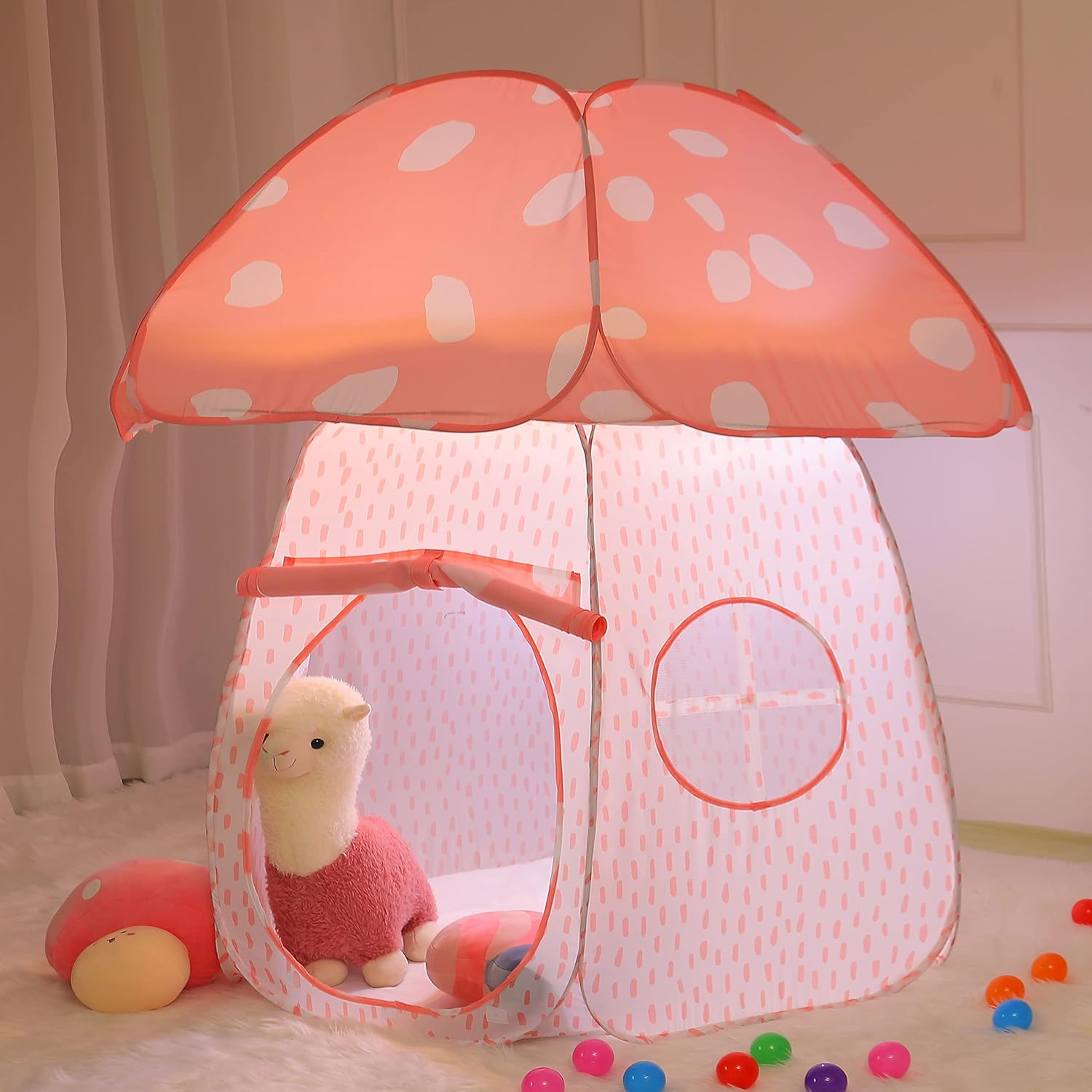 Tienda de campaña para niños, tienda de campaña desplegable para interiores y exteriores, casa de juegos para niños y niñas con diseño exquisito