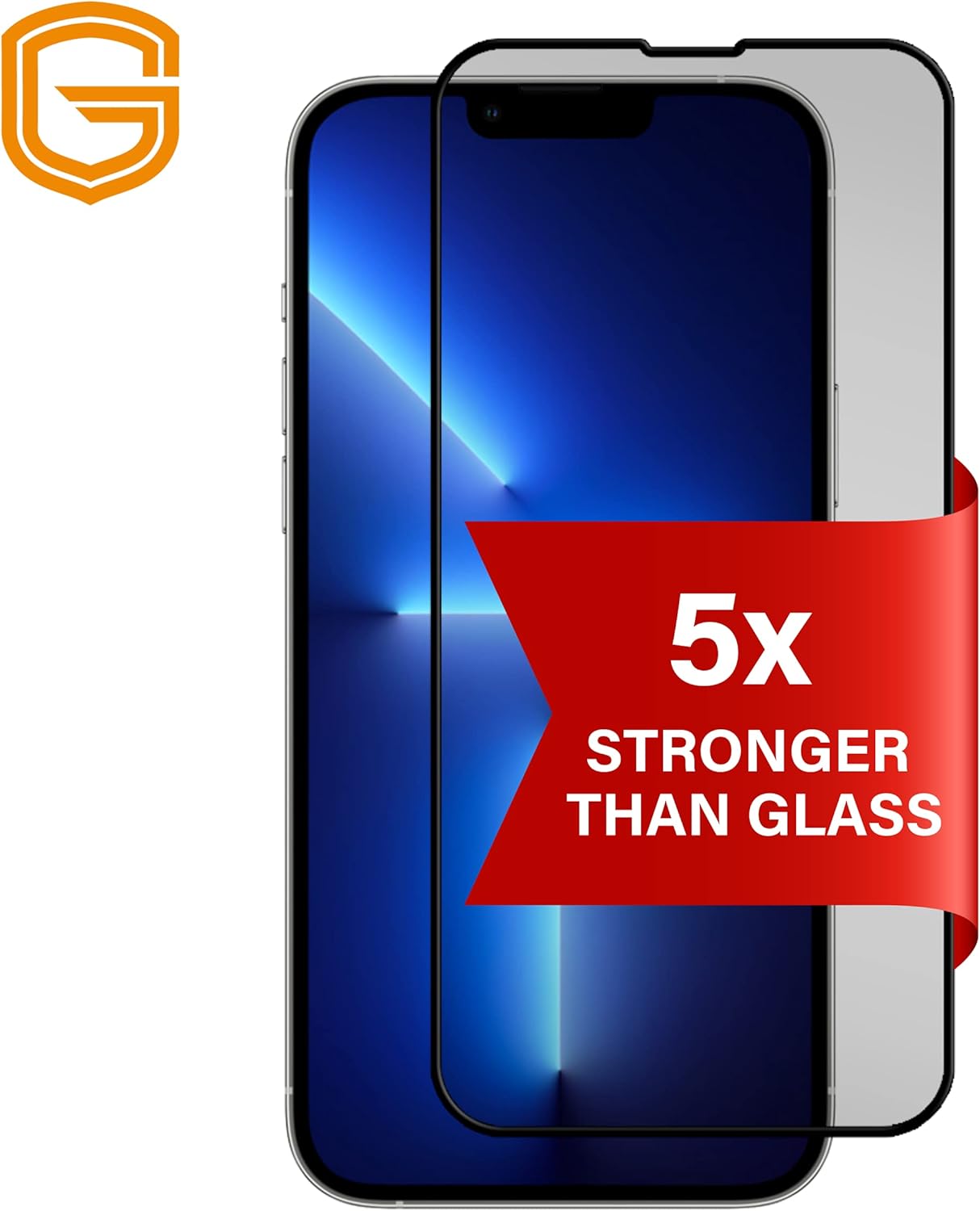 Gadget Guard Protector de pantalla Flex para iPhone 13 Pro Max, protector de pantalla inastillable, 5 veces más fuerte que el vidrio templado,