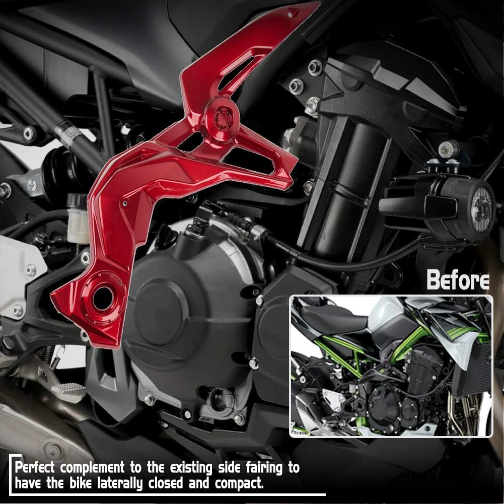 Cubierta lateral de marco de motocicleta para Z-900 ABS panel lateral protector de carenado Kit compatible con accesorios K-awasaki Z900 Z 900 2020