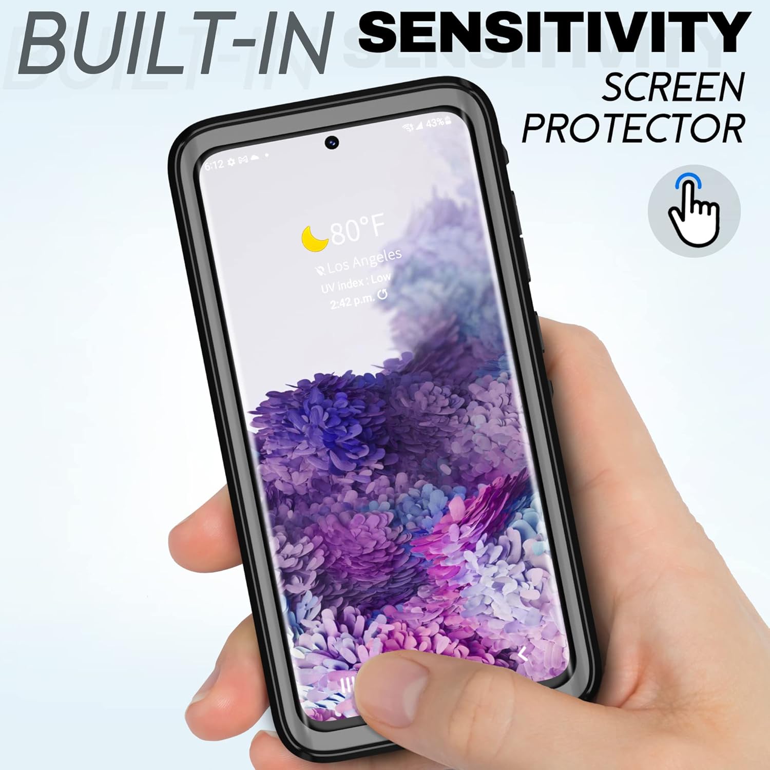 BEASTEK Funda impermeable para Galaxy S20, serie TRE a prueba de golpes, a prueba de polvo, IP68, funda submarina con protector de pantalla