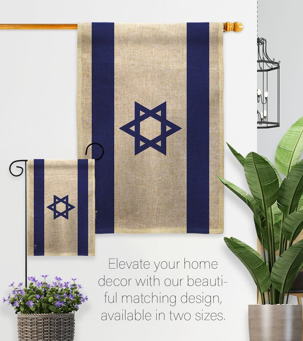 Bandera de Israel Bandera de arpillera israelí Bandera de pared césped, puerta de habitación, póster al aire libre, tapiz interior para el hogar,