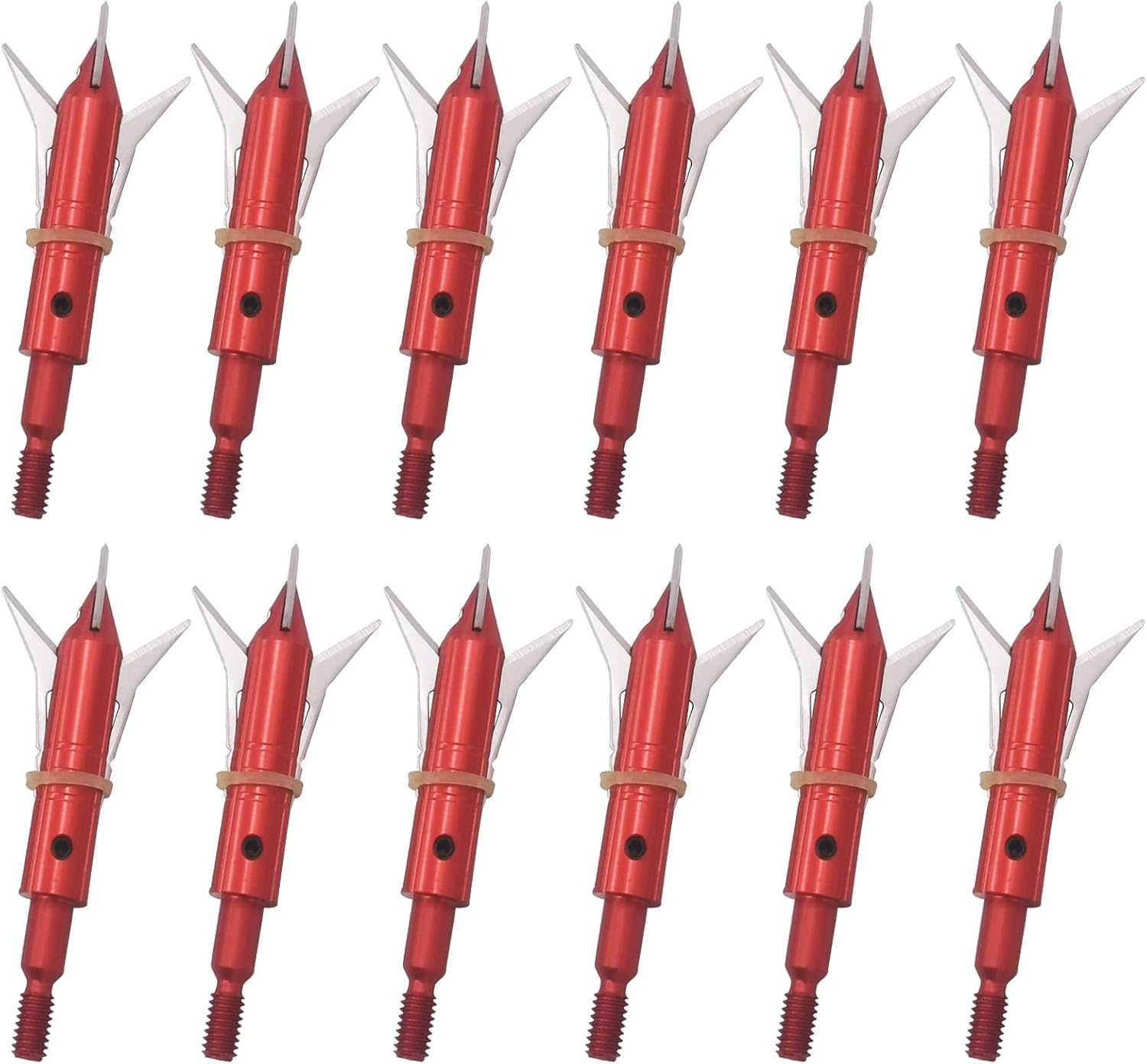 Broadheads de caza, 12 unidades, hoja de corte, cabeza ancha de tiro con arco, 100 o 125 granos, puntas de flecha, compatibles con arcos