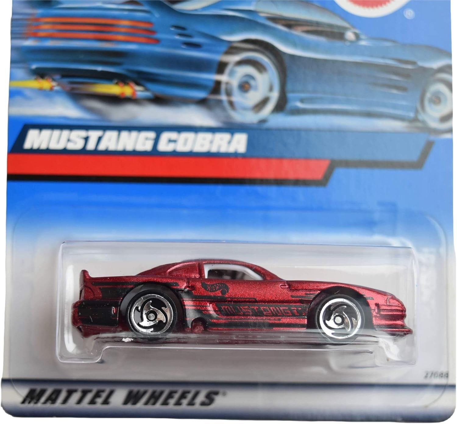 Hot Wheels Ford Mustang Cobra, rojo Ruedas de afeitar
