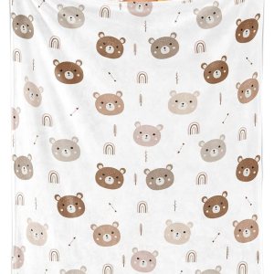 Manta de bebé para niños y niñas, encantadora manta de recepción de oso, manta de oso de forro polar súper suave para niños y niñas, manta de oso Manta de bebé para niños y niñas, encantadora manta de recepción de oso, manta de oso de forro polar súper suave para niños y niñas, manta de oso