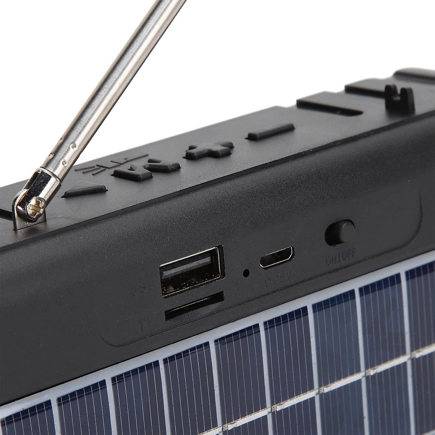 Yoidesu Altavoz inalámbrico, mini subwoofer portátil alimentado por energía solar, adopta chip de decodificación de audio, compatible con radio FM,