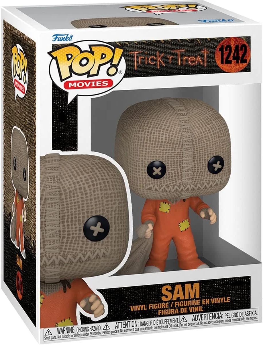 POP Trick ‘r Treat – Figura de vinilo de Sam Funko (paquete con funda protectora de caja compatible), multicolor, 3.75 pulgadas