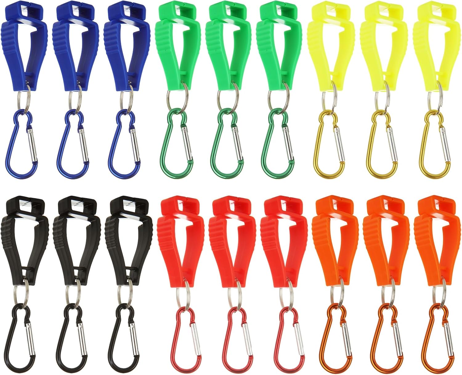 ZOFORTY 18 clips para guantes para el trabajo, clip para soporte de guantes, clips para cinturón de guantes, clip de seguridad para el trabajo,