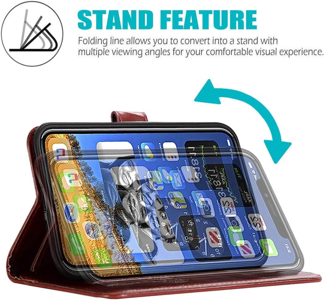 Vokuha Funda tipo cartera para Galaxy Note 9, Samsung Note 9 para niñas y mujeres, cierre magnético, función atril, correa para la muñeca, ranuras