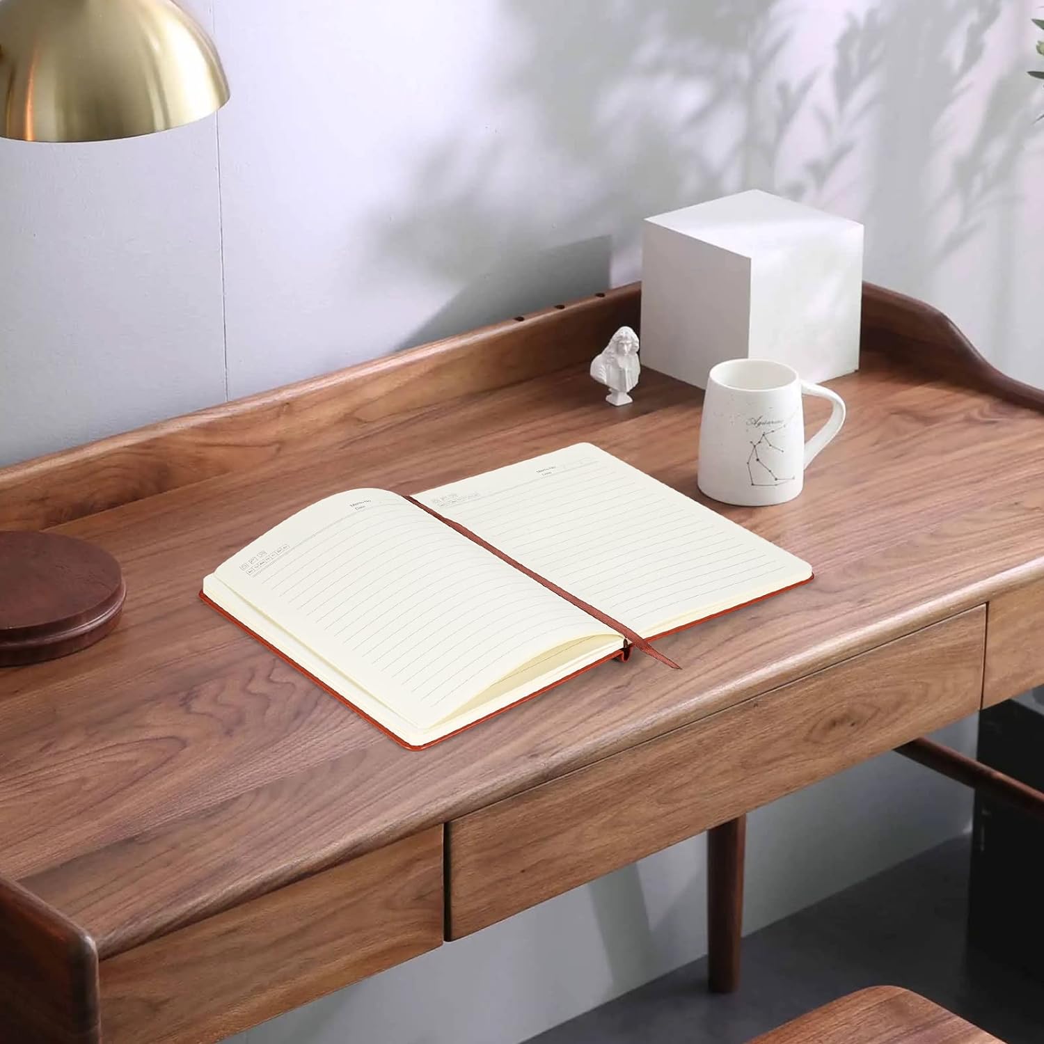 Ohana Means Family – Cuaderno de cuero con puntada de café, solo una chica que ama la puntada, regalo para amantes de las películas (puntada de café)