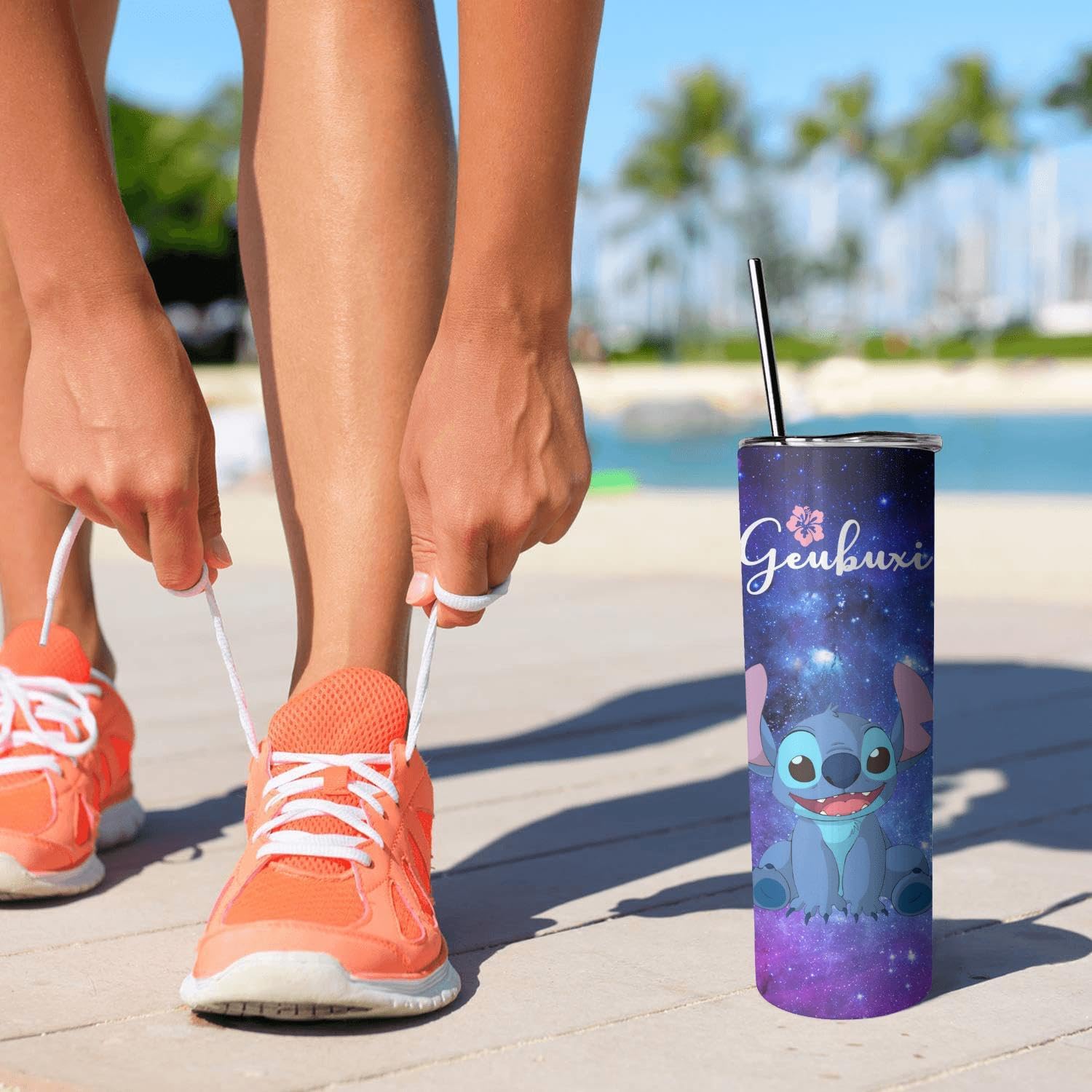 Divertida botella de agua de dibujos animados para adultos, taza de acero inoxidable para niños con popote y tapa, taza térmica de 20 onzas, regalo