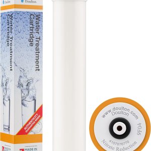 Doulton W9125047 Filtro de agua potable con cartucho de reducción de nitrato de 10″ Rosca BSP Para uso en la primera cámara de las carcasas Doulton W9125047 Filtro de agua potable con cartucho de reducción de nitrato de 10″ Rosca BSP Para uso en la primera cámara de las carcasas