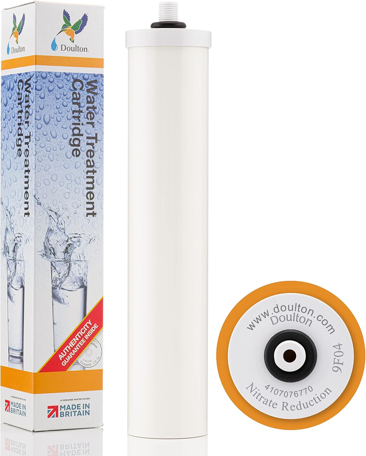 Doulton  W9125047  Filtro de agua potable con cartucho de reducción de nitrato de 10″  Rosca BSP  Para uso en la primera cámara de las carcasas