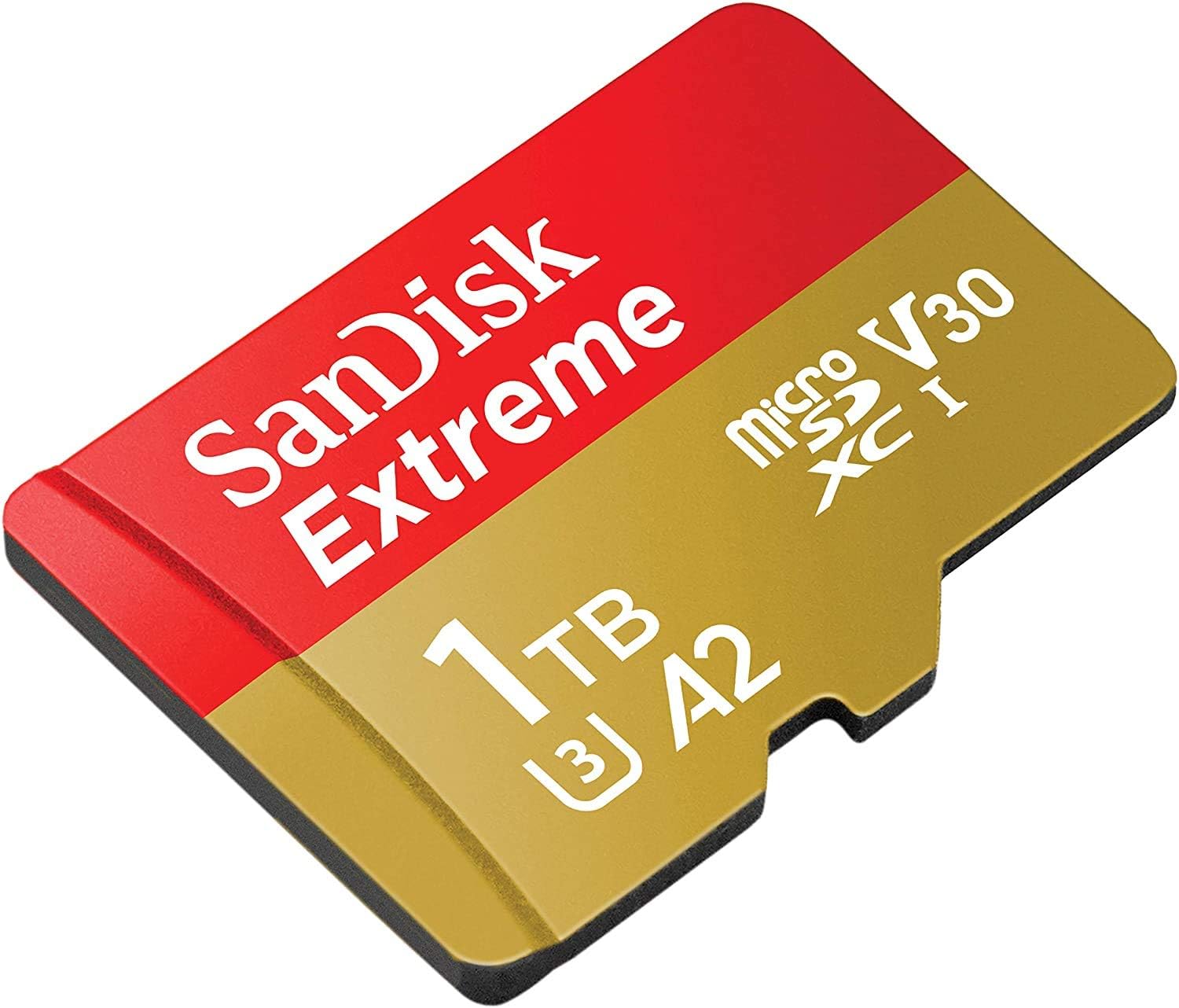 SanDisk Micro 1TB Extreme Memory Card funciona con GoPro Action Camera Hero 12 Negro (SDSQXAV-1T00-GN6MN) V30 A2 UHS-I U3 Clase 10 Bundle con 1