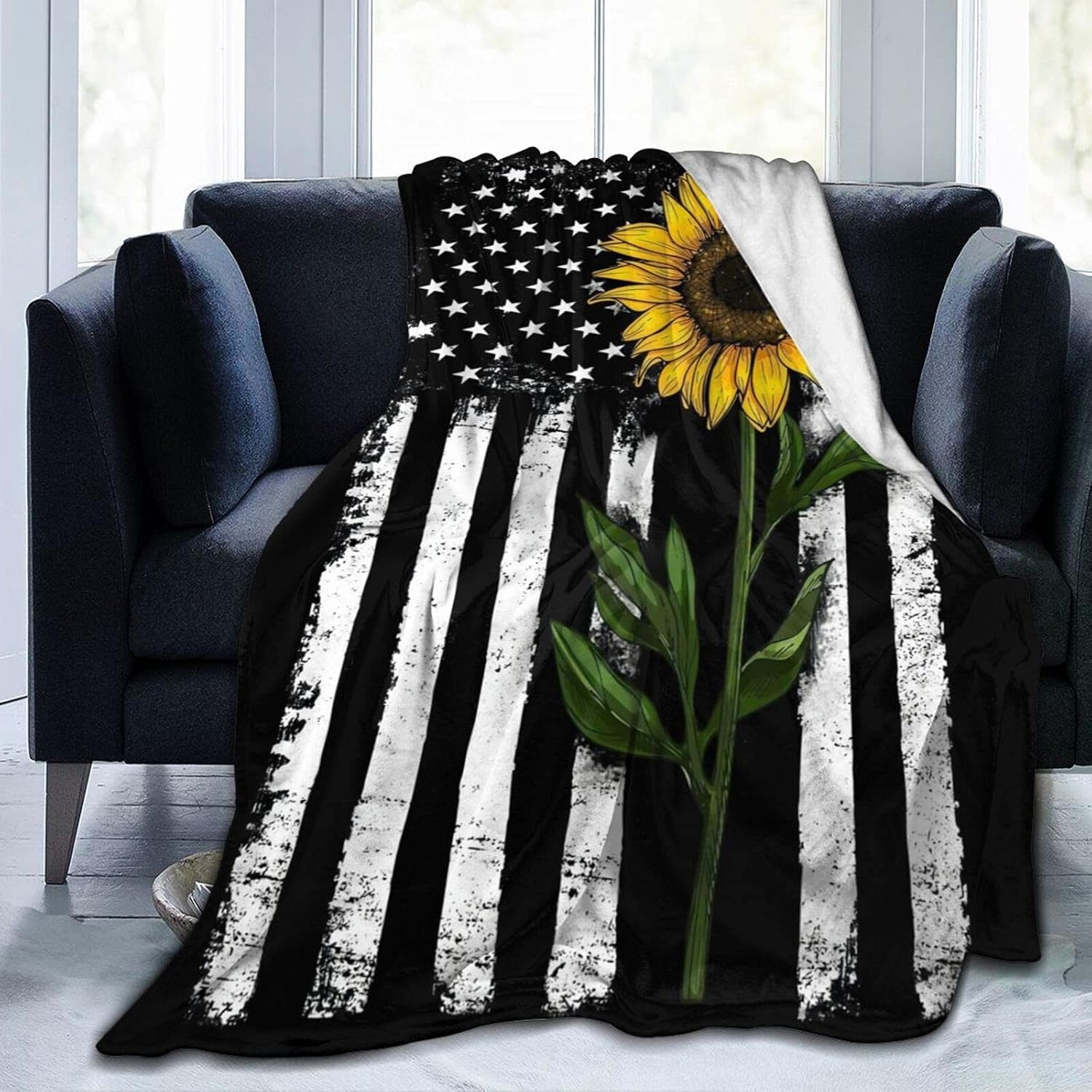 Mantas de regalo de girasol para mujer, mantas de girasol para mujer, mantas de forro polar de 50 x 60 pulgadas, regalos para mi esposa, novia, mamá