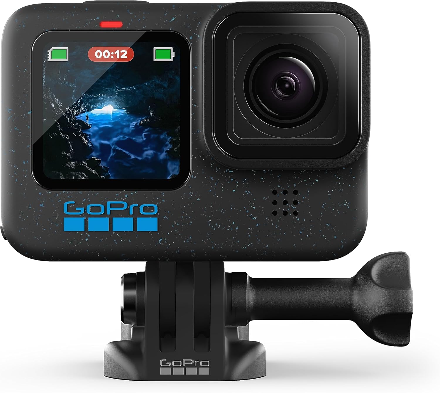 GoPro HERO12 Black + Paquete de accesorios, incluye manipulador + correa para la cabeza 2.0 + batería enduro + funda de transporte