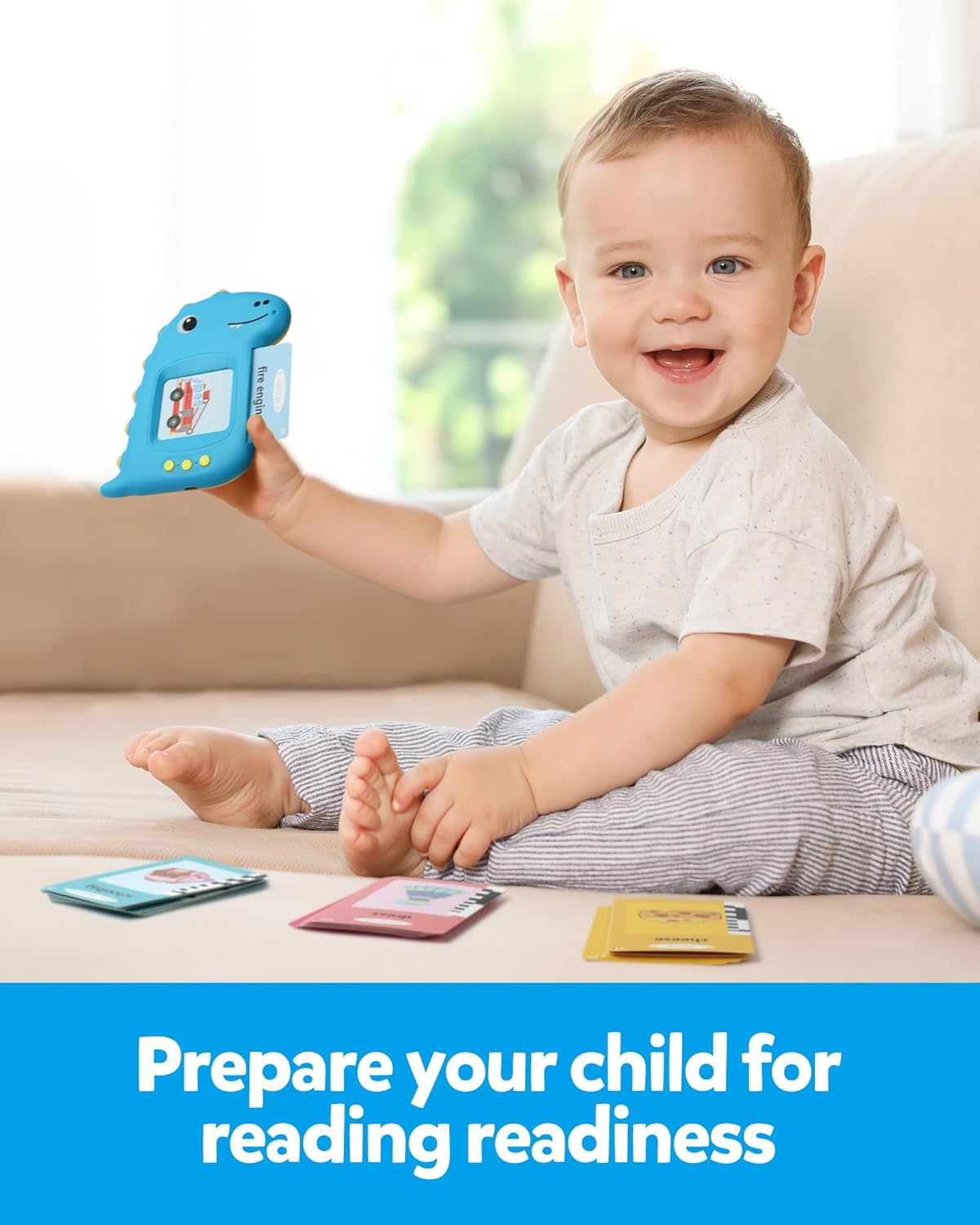 Coogam Tarjetas didácticas de aprendizaje para niños pequeños, 224 palabras visuales, juguetes de terapia del habla para autismo, tarjetas