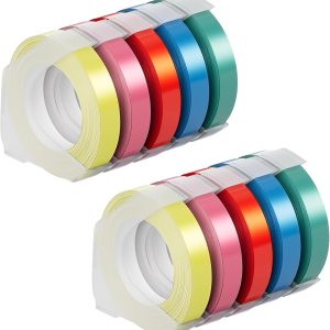 Vixic 102-116 Cinta de etiquetas en relieve 10 paquetes de máquinas de etiquetas compatibles como DYMO Label Maker DM1540, DM1610, DM1880, etc. Vixic 102-116 Cinta de etiquetas en relieve 10 paquetes de máquinas de etiquetas compatibles como DYMO Label Maker DM1540, DM1610, DM1880, etc.