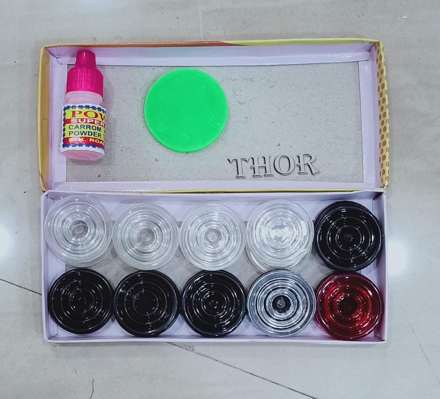 Tablero clásico de Carrom de madera negra para torneo con monedas y polvo tamaño completo de 32 pulgadas, estilo rústico, vintage, decoración del