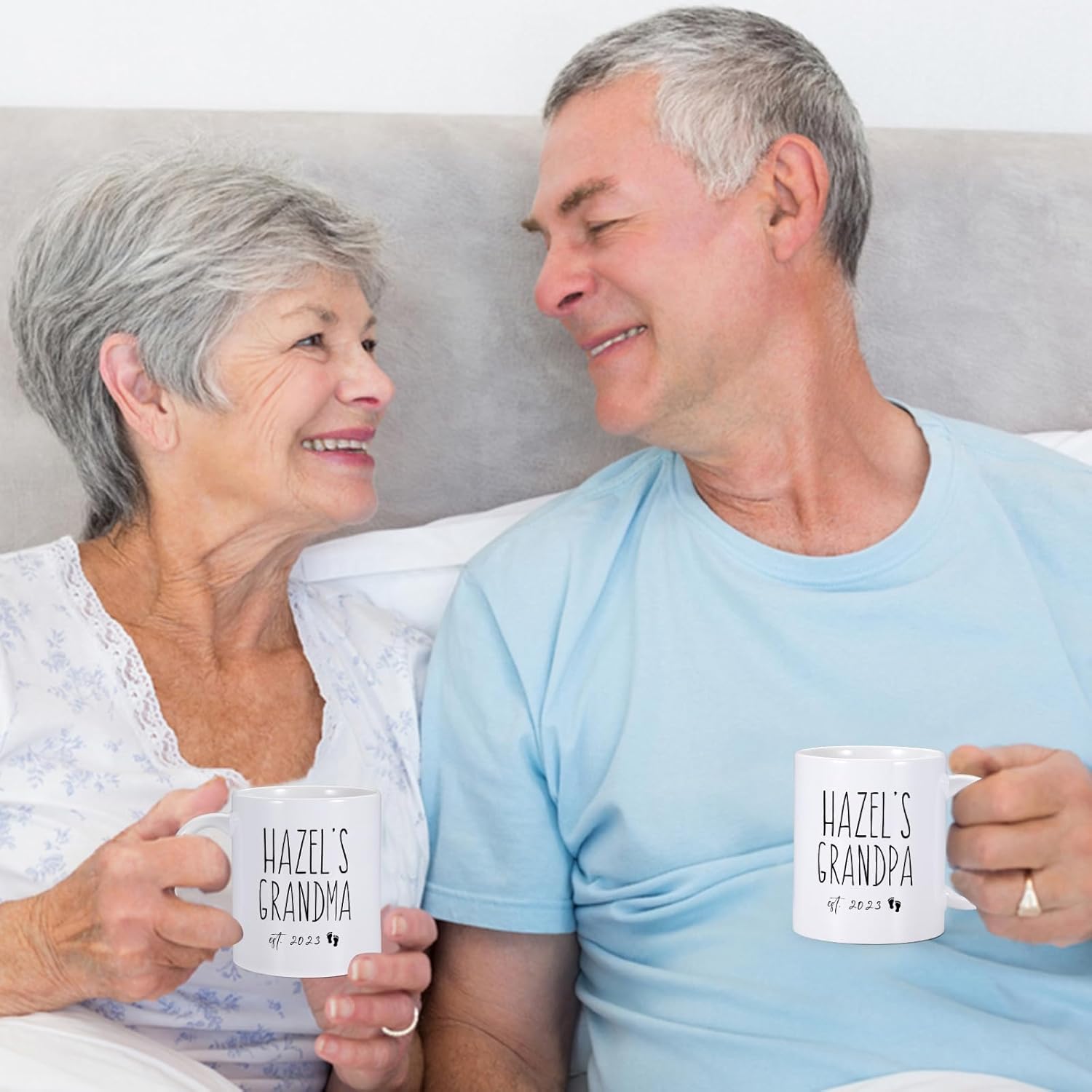 Taza personalizada con texto en inglés “Promoted To Grandma 2023”, regalos para la abuela por primera vez, anuncio de embarazo para abuela,