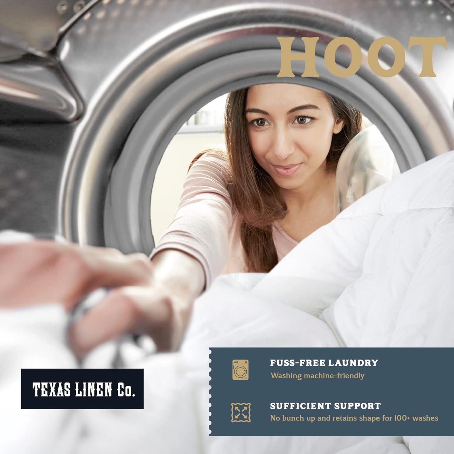 TEXAS LINEN CO. Hotel Collection – Almohada de cama para dormir, tamaño King, 1 pieza, extra suave, refrescante, almohada de algodón de lujo con