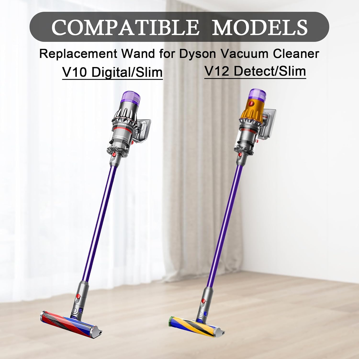Varilla de extensión de liberación rápida para aspiradora digital delgada Dyson V10 V12, tubo de varilla de liberación rápida, accesorios de