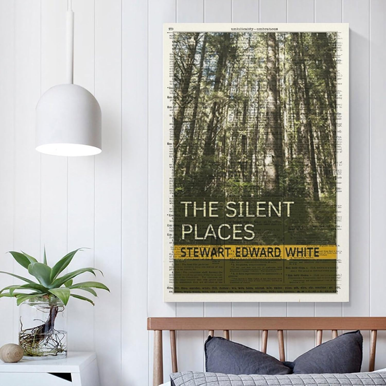 MOJDI A Quiet Place by Stuart Edward White. Book Cover Art Printed Poster-gigapixel-scale-2x Canvas Painting Wall Art Poster for Bedroom Living Room