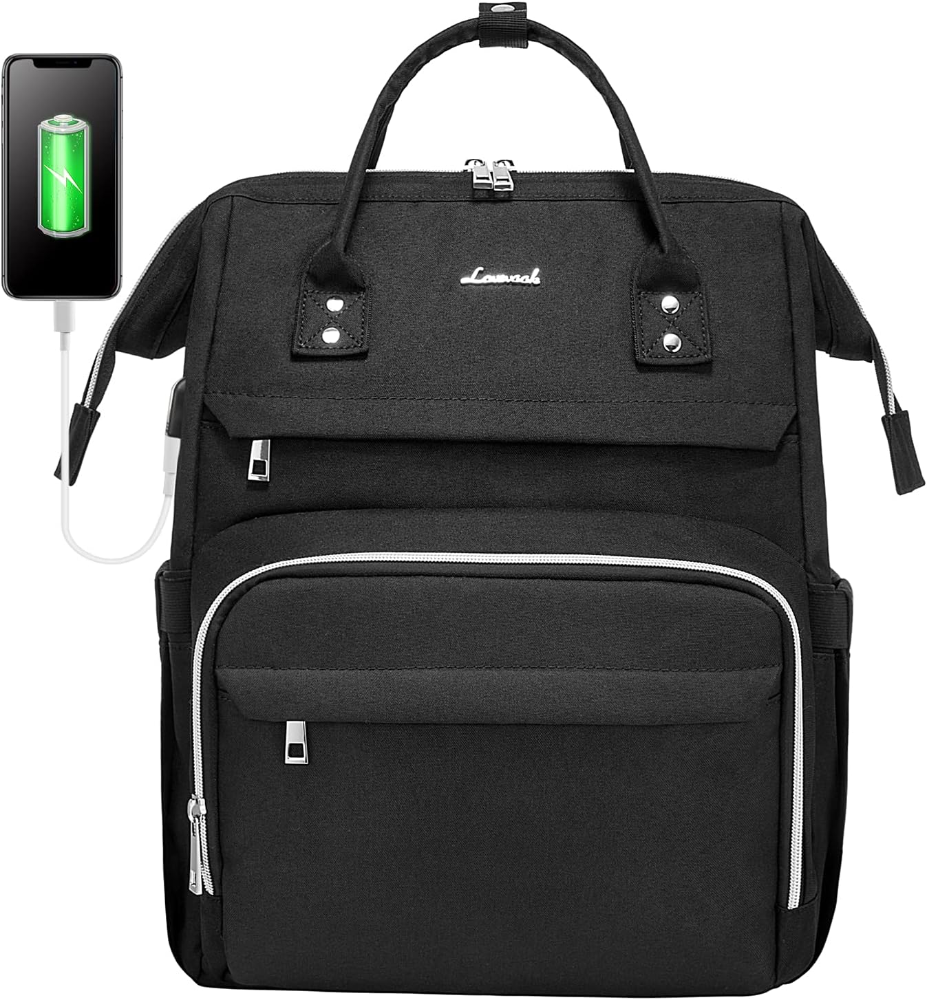 Mochila para laptop de 17 pulgadas para mujer, bolsa de trabajo de computadora (actualizada)