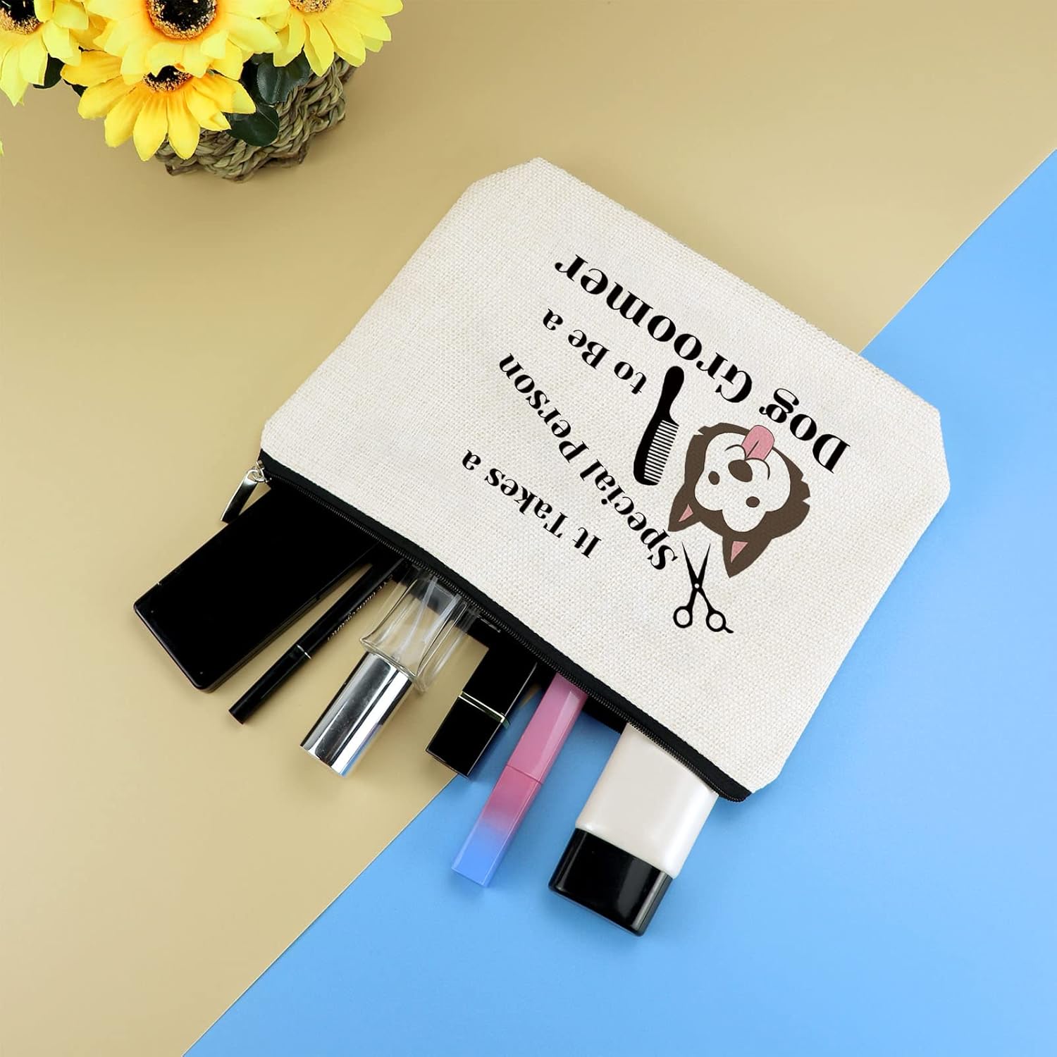 Bolsa de maquillaje para perros, Regalo para amantes de los perros 830_NO2